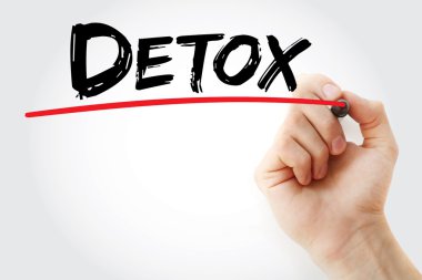 Detoks marker ile yazma el