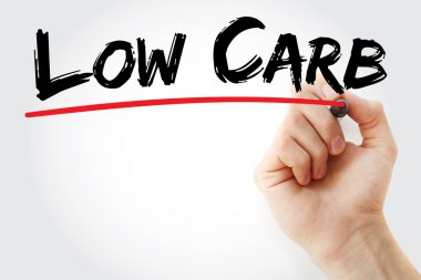 Düşük Carb marker ile yazma el