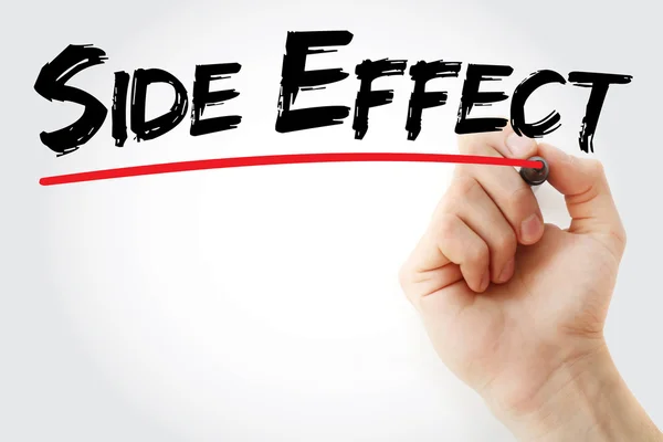 Hand writing Side Effect with marker — Stock Photo, Image