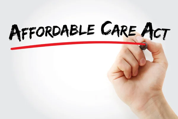 Scrittura a mano Affordable Care Act — Foto Stock