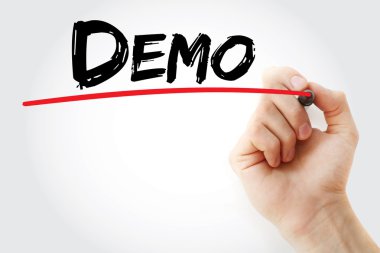Demo marker ile yazma el