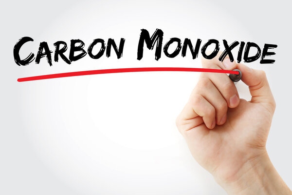 Hand writing Carbon Monoxide