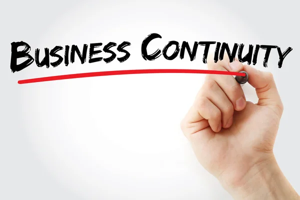 Hand writing Business Continuity — Stock Photo, Image