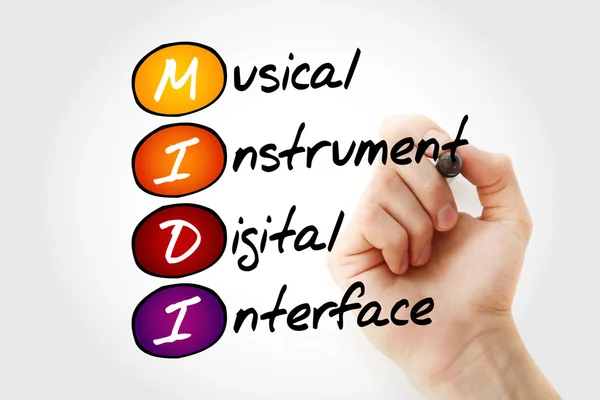 MIDI Instrumento Musical Interface Digital — Fotografia de Stock