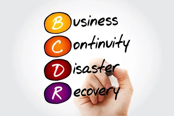 BCDR - Business Continuity Disaster Recovery — Stock Photo, Image