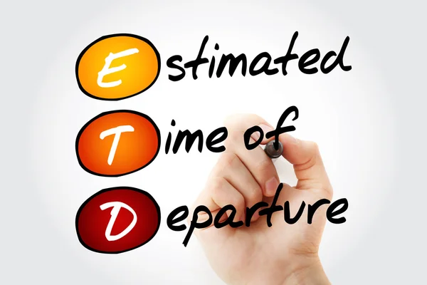 ETD - Estimation de l'heure de départ — Photo