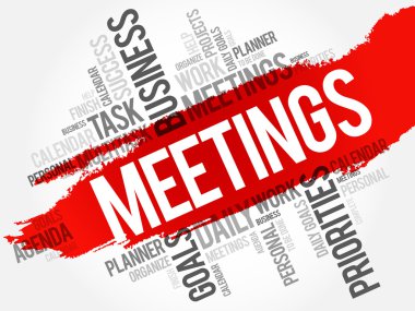 Toplantılar kelime bulutu