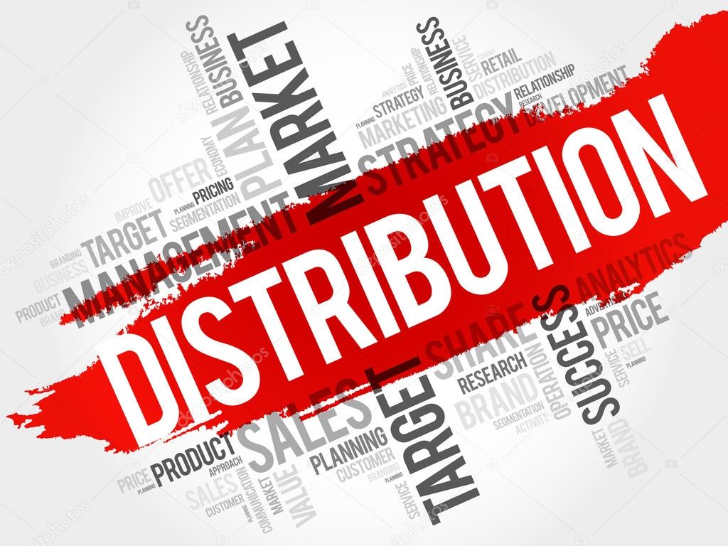 Distribution word cloud ⬇ Vector Image by © dizanna Vector Stock