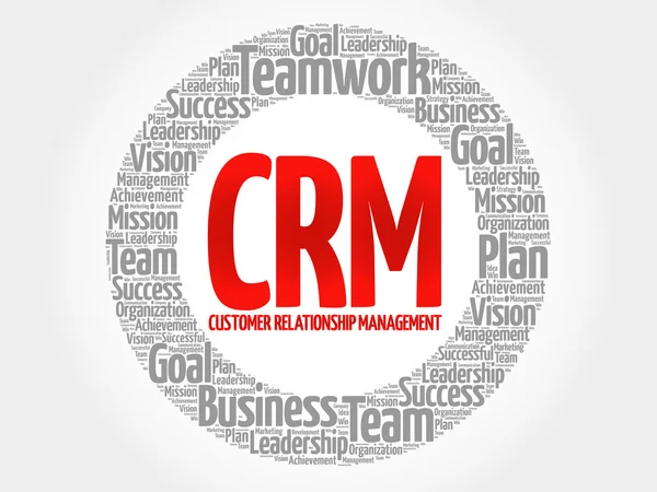 CRM - Gestione delle relazioni con i clienti — Vettoriale Stock