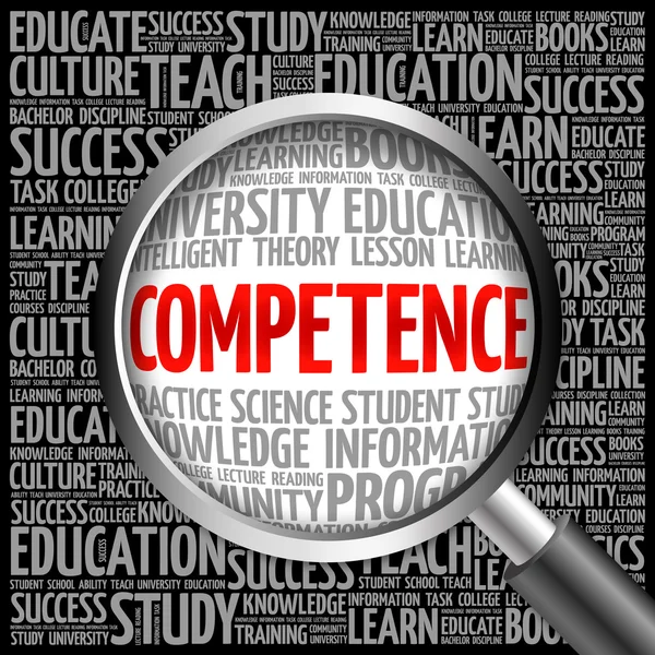 COMPETENCE word cloud — Stock Photo, Image