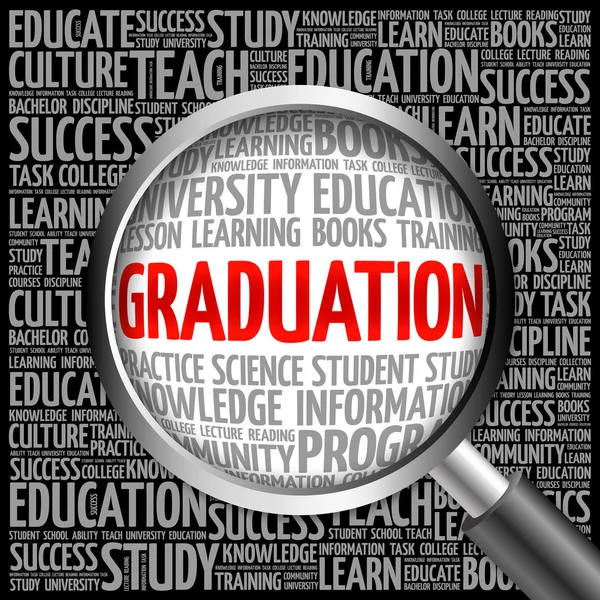 GRADUATION word cloud — Stock Photo, Image