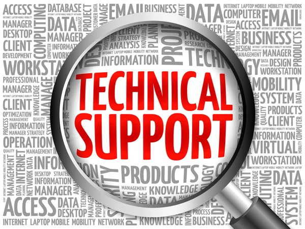 Technical support word cloud — Stock Photo, Image