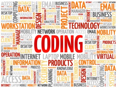 Kodlama kelime bulutu