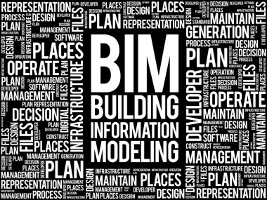 Bim - kelime bulutu modelleme bilgi bina