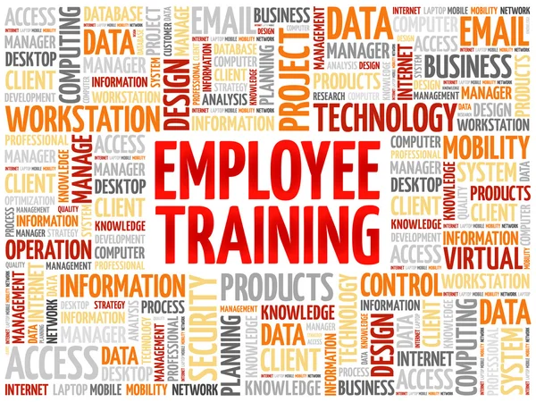 Employee Training word cloud — Stock Vector