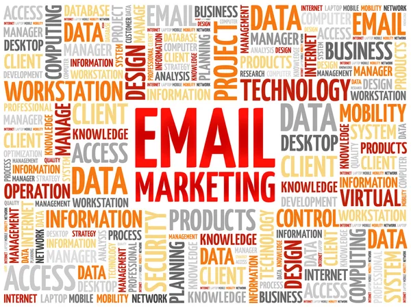 Email Marketing word cloud — Stock Vector