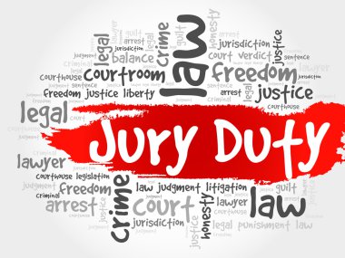 Jüri Duty kelime bulutu