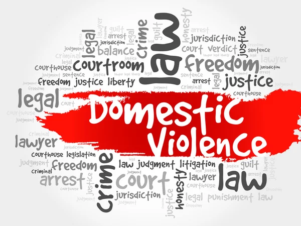 Domestic Violence word cloud — Stock Vector