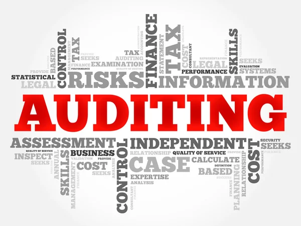 Облако слов AUDITING — стоковый вектор