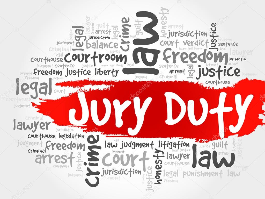 Jury Duty word cloud