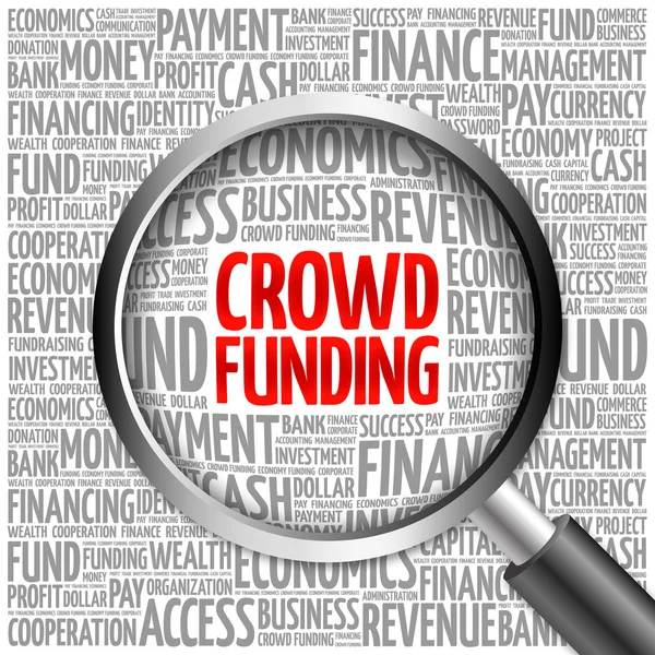 Stock image CROWD FUNDING word cloud