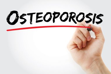 Osteoporoz marker ile yazma el