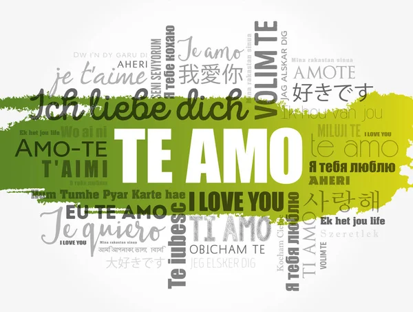 Ti Amo Declaration Of Love In Italian Stock Illustration