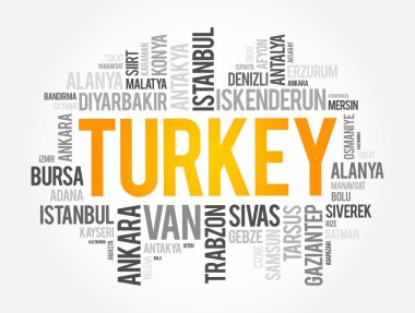 Türkiye 'deki şehirlerin listesi: Kolaj, iş ve seyahat kavramı geçmişi