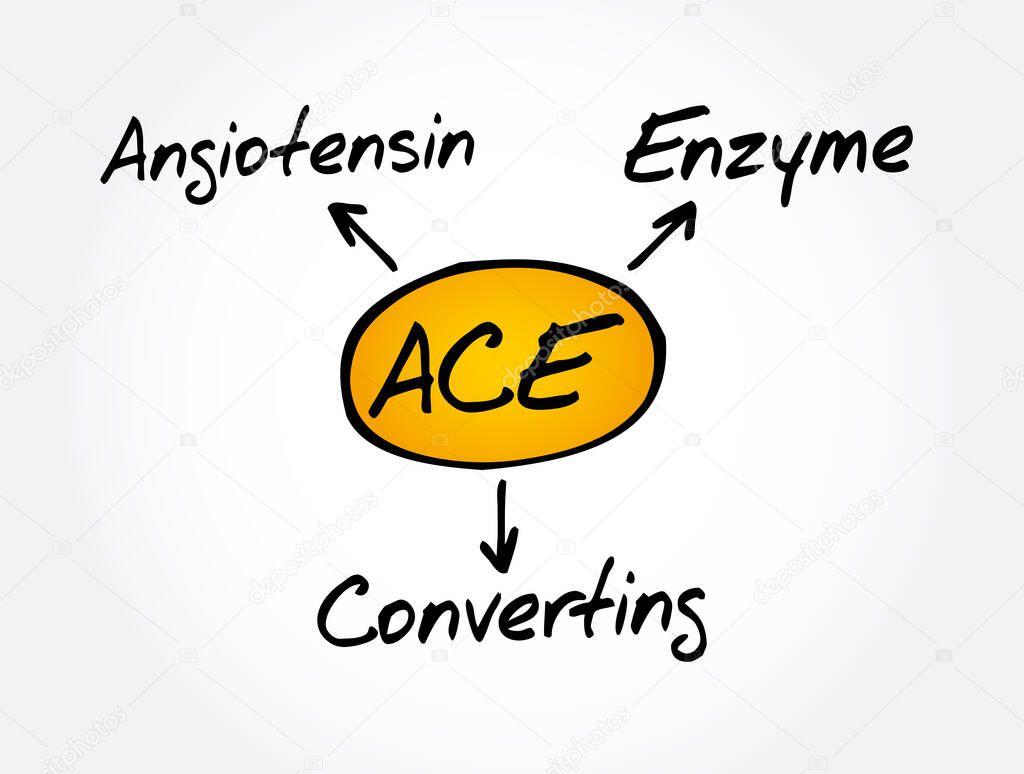 ACE - Angiotensin Converting Enzyme acronym, concept background
