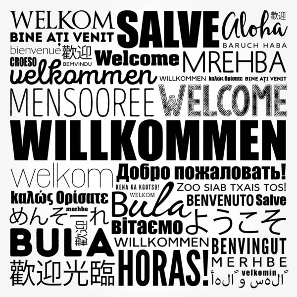 Bienvenido, Welcome Spanish Text Stock Vector - Illustration of caption,  headline: 112542726