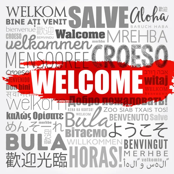 Bienvenido (Welcome In Spanish) Word Cloud In Different Languages,  Conceptual Background Royalty Free SVG, Cliparts, Vectors, and Stock  Illustration. Image 157875590.