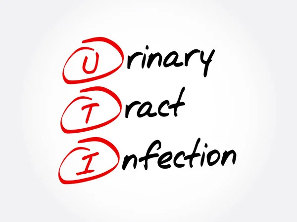 Uti Urinary Tract Infection Acronym Health Concepts Background — 스톡 벡터