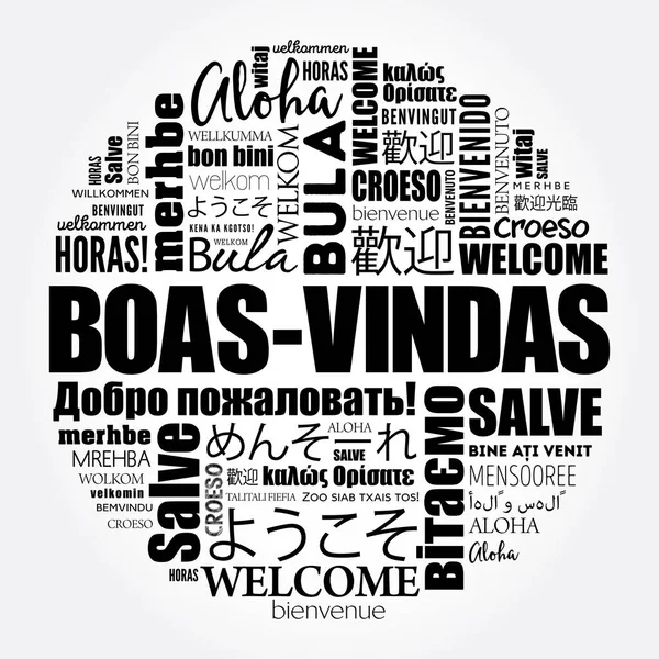 Boas Vindas Ласкаво Просимо Бразильській Португальській — стоковий вектор