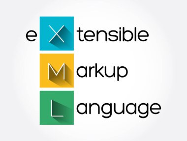 XML - eXtensible Markup Dili kısaltması, teknoloji kavramı arka planı