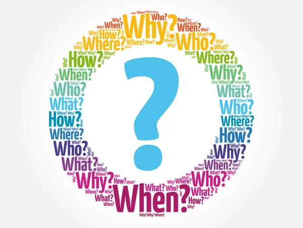Ponto Interrogação Perguntas Cujas Respostas São Consideradas Básicas Coleta Informações —  Vetores de Stock