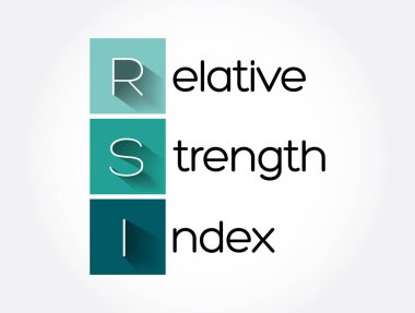 RSI - Göreceli Kuvvet Endeksi kısaltması, iş konsepti geçmişi