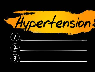 Hipertansiyon boş listesi, sağlık konsepti geçmişi