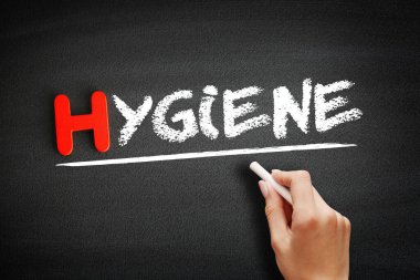 Tahtaya el yazısı hijyeni, sağlık konsepti geçmişi.