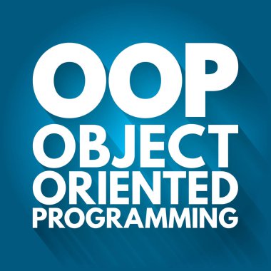 OOP - Nesne yönelimli programlama kısaltması, teknoloji kavramı arka planı