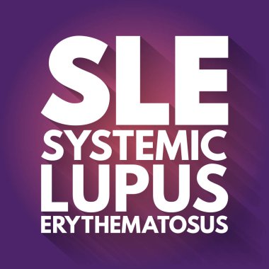 SLE - Sistemik Lupus Eritematosus kısaltması, tıbbi konsept