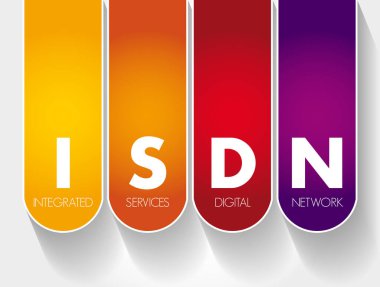 ISDN - Entegre Hizmetler Dijital Ağ kısaltması, teknoloji kavramı arka planı