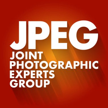 JPEG - Ortak Fotoğraf Uzmanları Grubu kısaltması, kavram arka planı