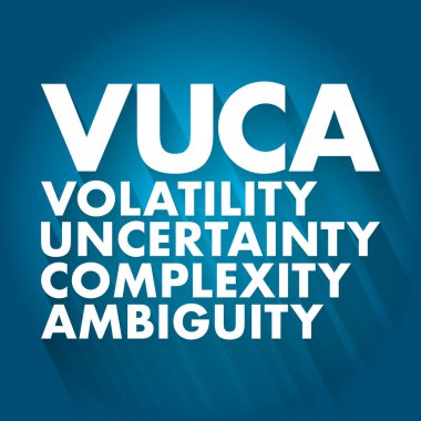 VUCA - Değişkenlik, Belirsizlik, Karmaşıklık, Belirsizlik kısaltması, iş konsepti geçmişi