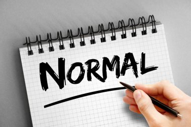  Not defterinde normal metin, konsept arkaplan