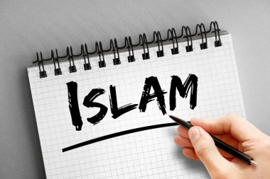 Not defterindeki İslam metni, kavram arka planı