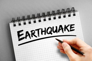 Not defterindeki deprem metni, kavram geri gruplandırması
