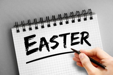 Not defterindeki Paskalya metni, kavram arkaplanı