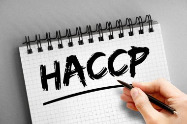 Not defterindeki HACCP metni, kavram arkaplanı