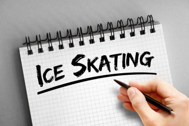 Not defterindeki buz pateni metni, kavram arka planı