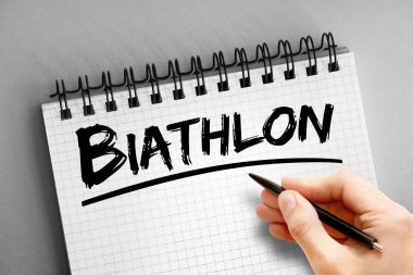 Not defterindeki biatlon metni, kavram arka planı